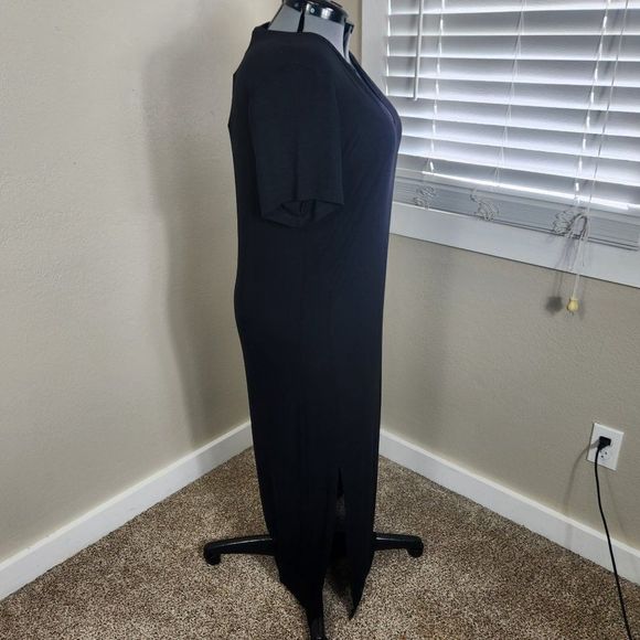 LNA Easy Rib Tee Dress Black Size 1X PL-SS2021 - Picture 6 of 15